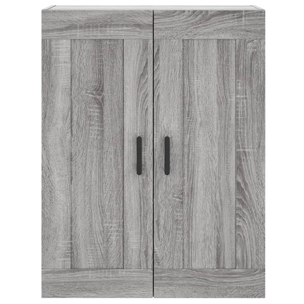 vidaXL Armario de pared madera ingeniería gris Sonoma 69,5x34x90 cm