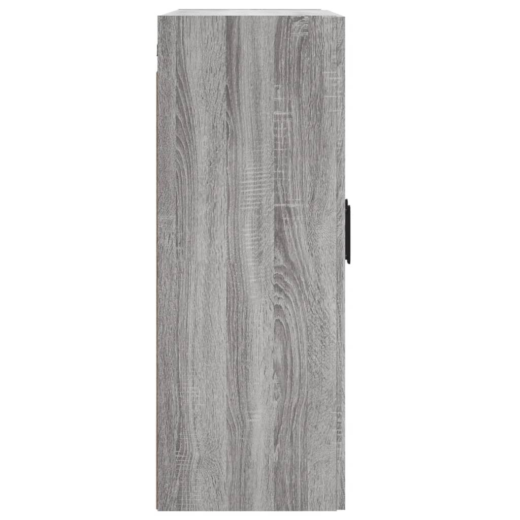 vidaXL Armario de pared madera ingeniería gris Sonoma 69,5x34x90 cm