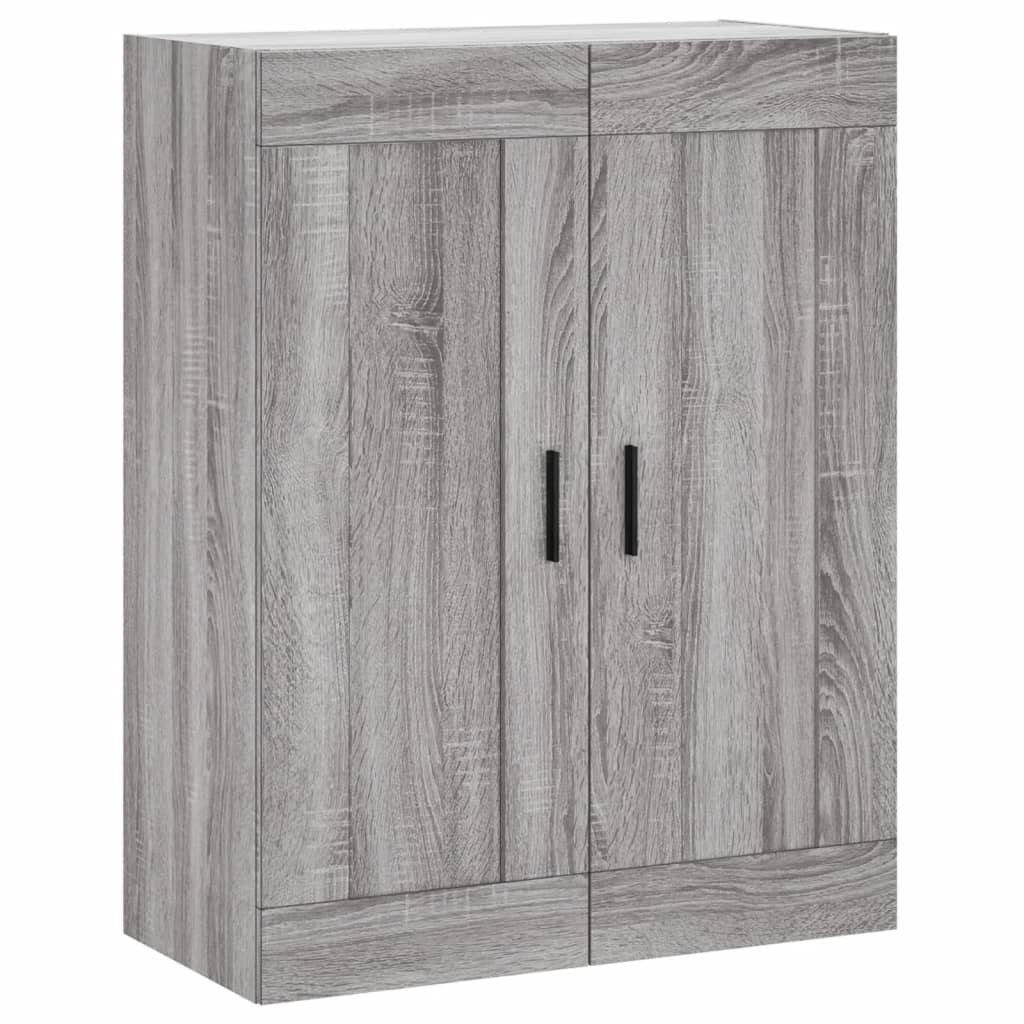 vidaXL Armario de pared madera ingeniería gris Sonoma 69,5x34x90 cm