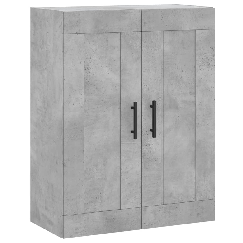 vidaXL Armario de pared madera ingeniería gris hormigón 69,5x34x90 cm