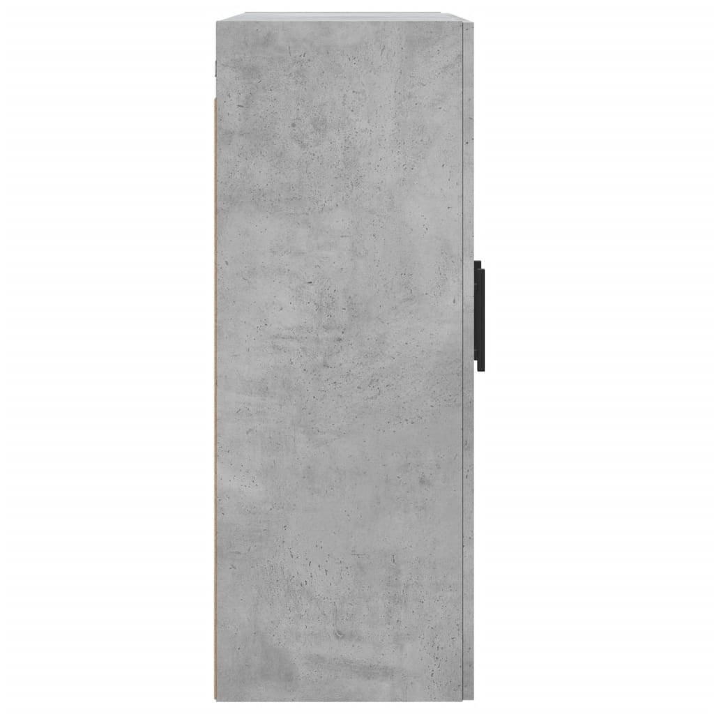 vidaXL Armario de pared madera ingeniería gris hormigón 69,5x34x90 cm