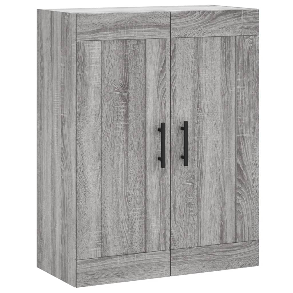 vidaXL Armario de pared madera ingeniería gris Sonoma 69,5x34x90 cm