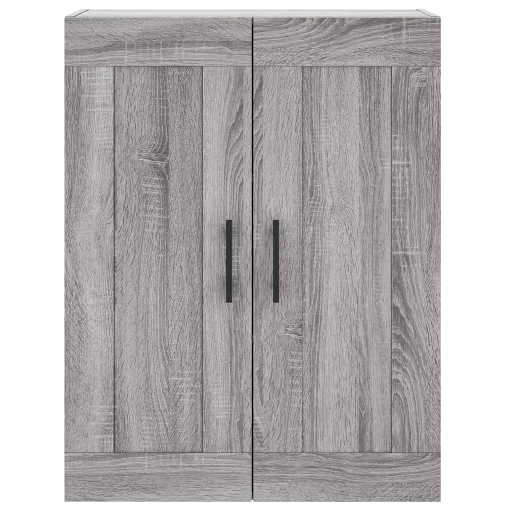 vidaXL Armario de pared madera ingeniería gris Sonoma 69,5x34x90 cm