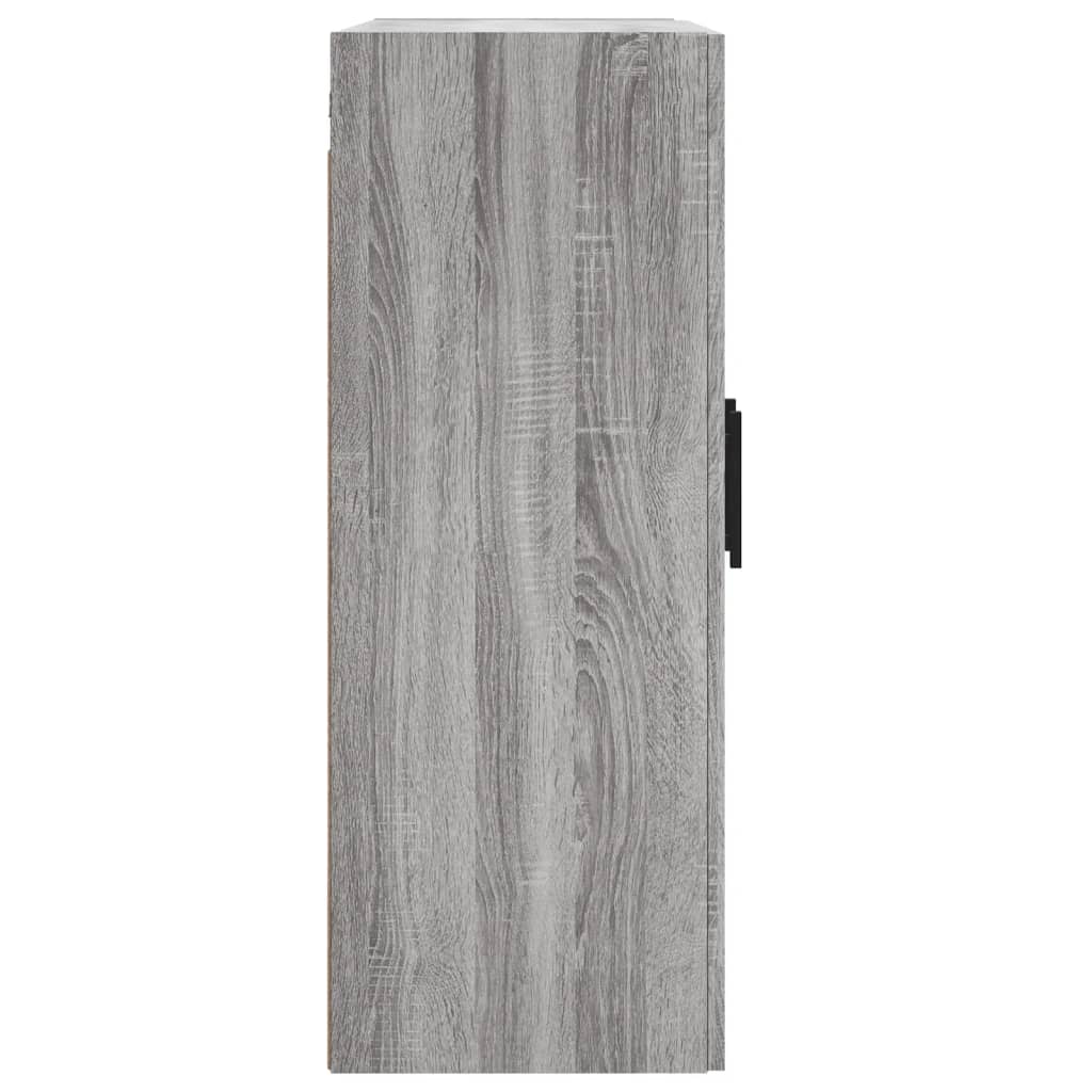 vidaXL Armario de pared madera ingeniería gris Sonoma 69,5x34x90 cm