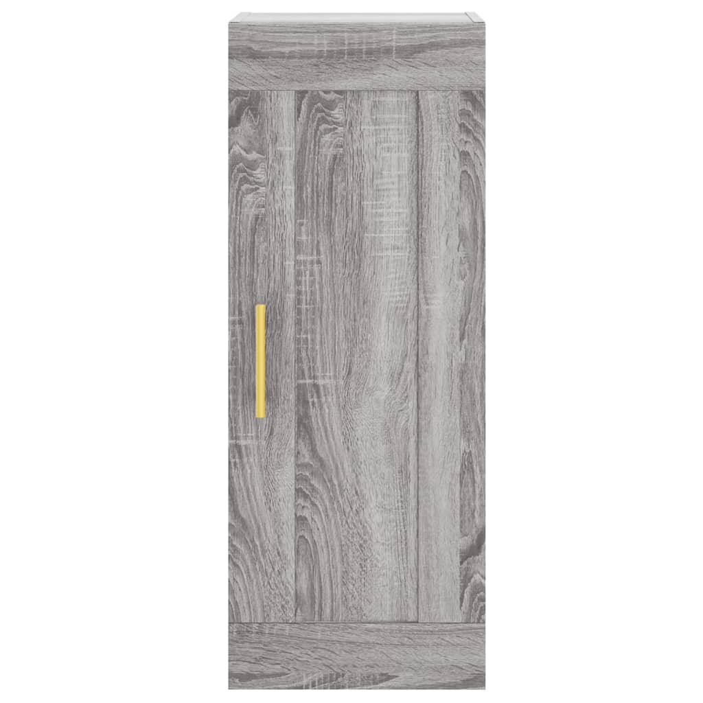 vidaXL Armario de pared madera de ingeniería gris Sonoma 34,5x34x90 cm