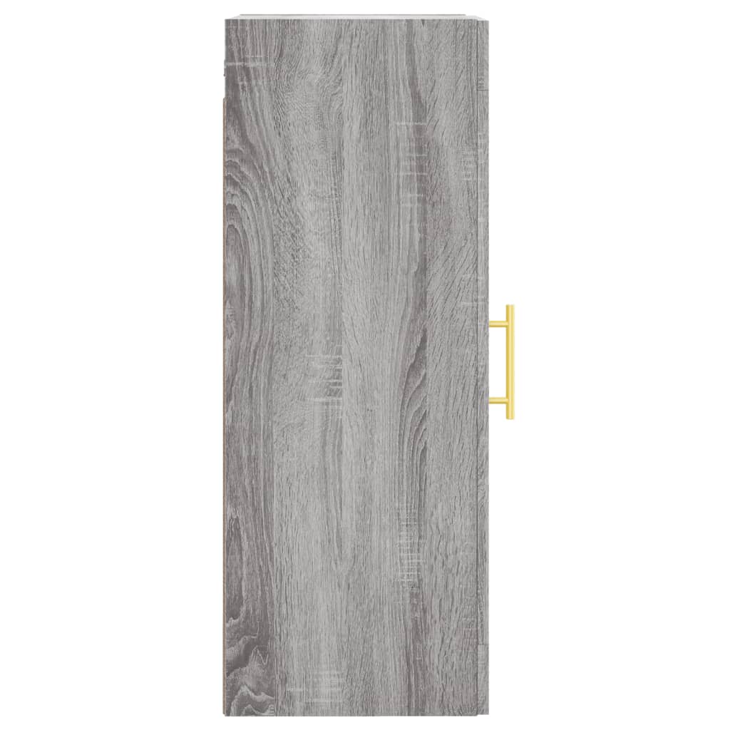 vidaXL Armario de pared madera de ingeniería gris Sonoma 34,5x34x90 cm