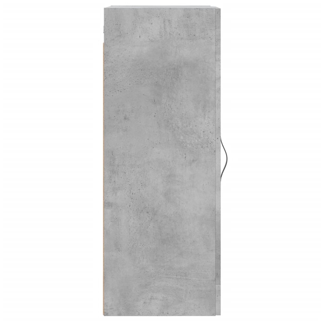 vidaXL Armario de pared madera ingeniería gris hormigón 34,5x34x90 cm