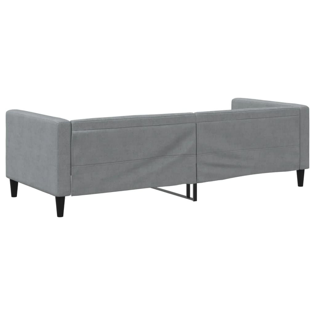 vidaXL Sofá cama sin colchón tela gris claro 80x200 cm