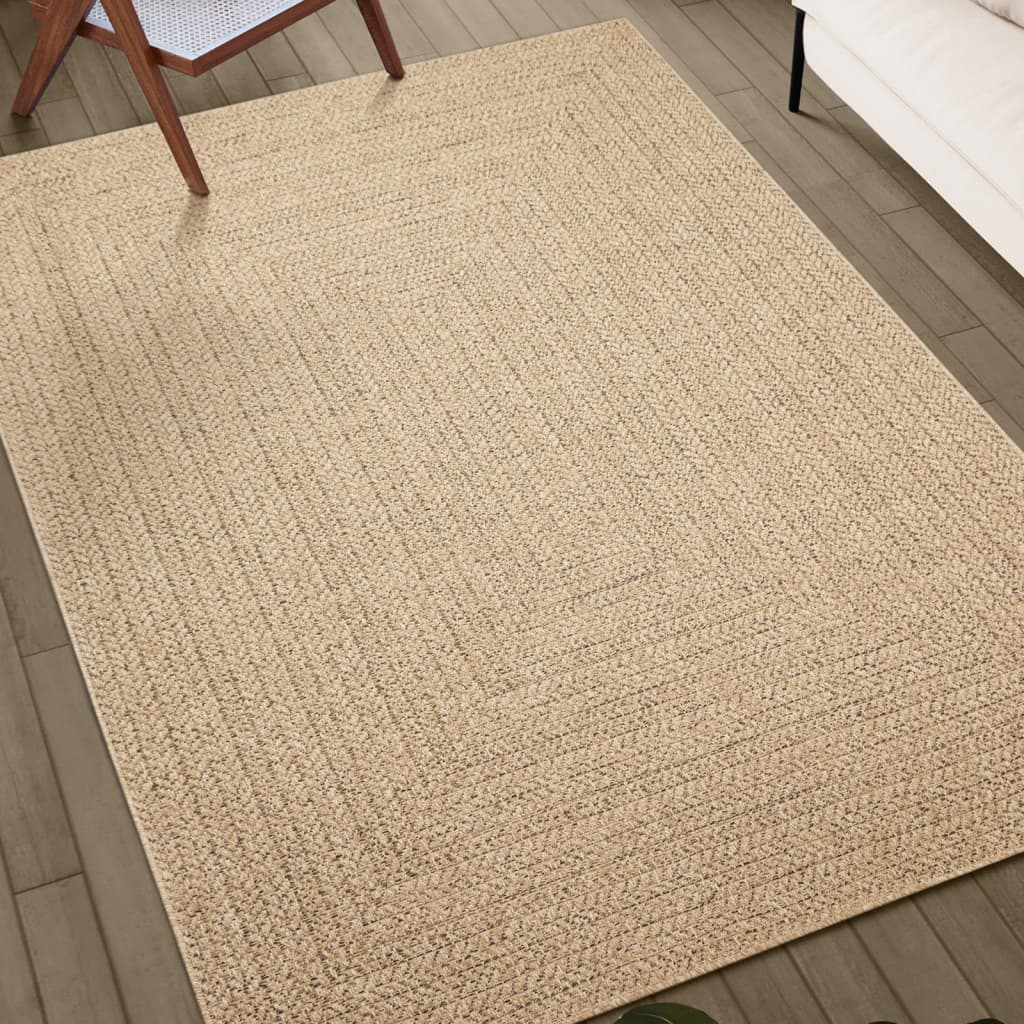 vidaXL Alfombra ZIZUR apariencia de yute interior y exterior 200x290cm