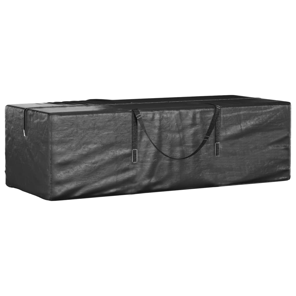 vidaXL Bolsas para guardar árbol de Navidad 2 uds polietileno negro