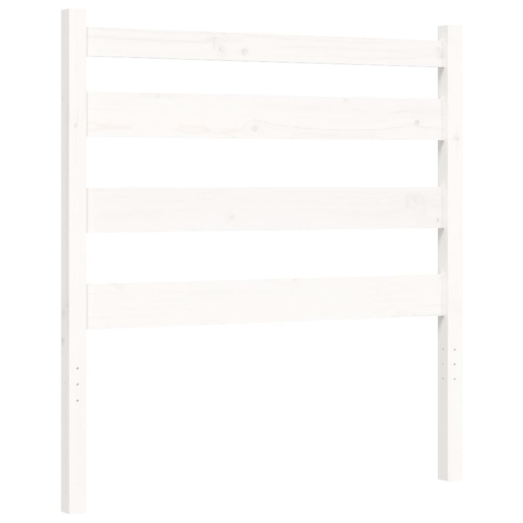 vidaXL Estructura de cama sin colchón madera maciza blanca 90x190 cm