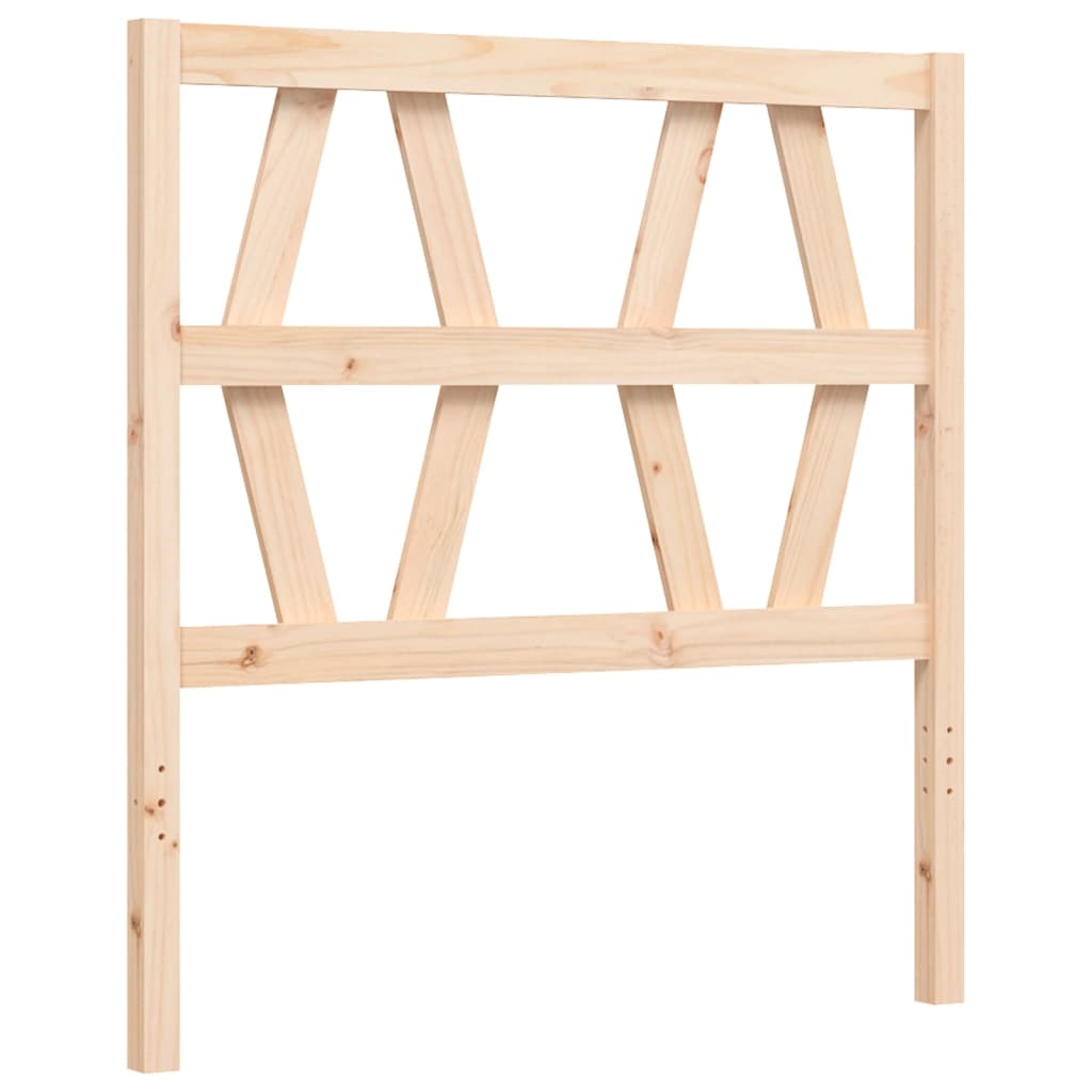 vidaXL Estructura de cama con cabecero madera maciza