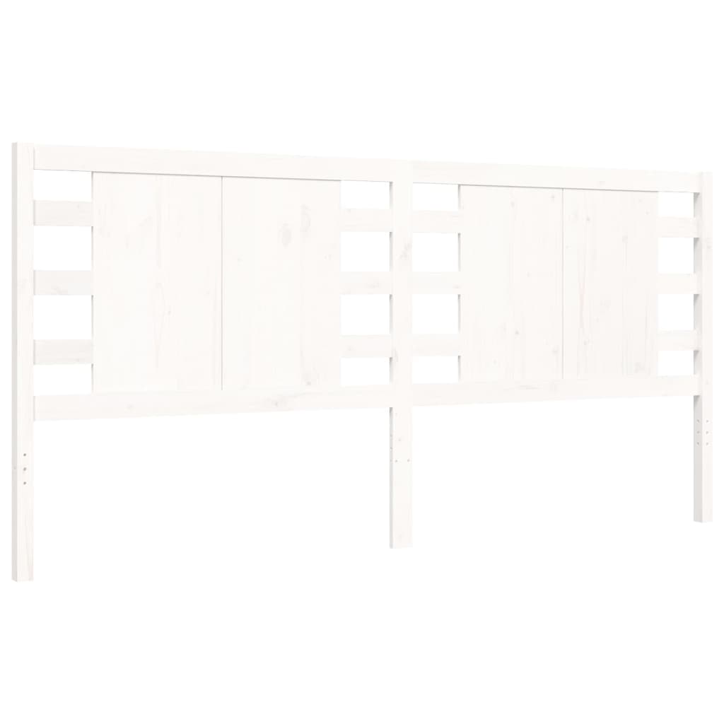 vidaXL Estructura de cama sin colchón madera maciza blanca 200x200 cm