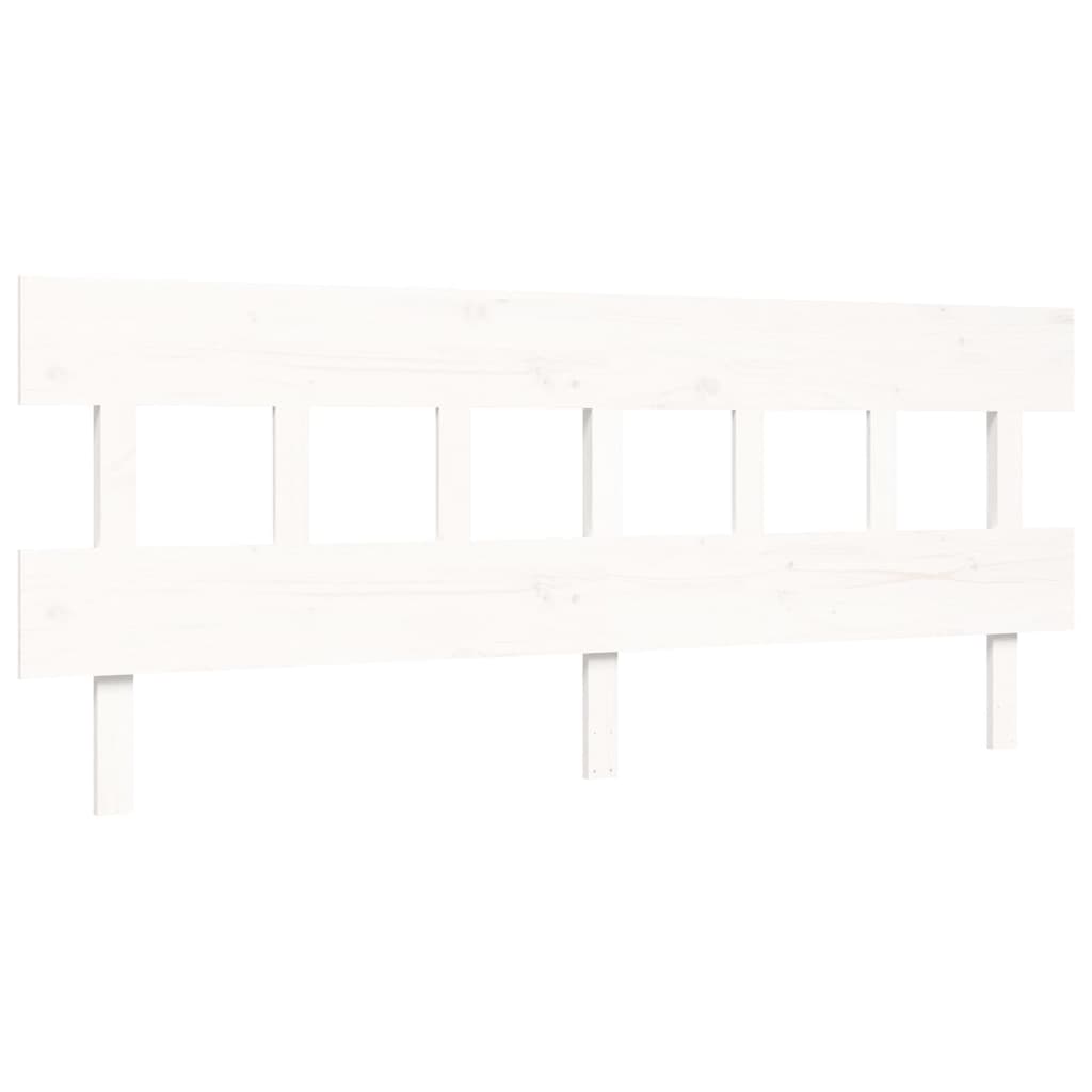 vidaXL Estructura de cama sin colchón madera maciza blanca 200x200 cm