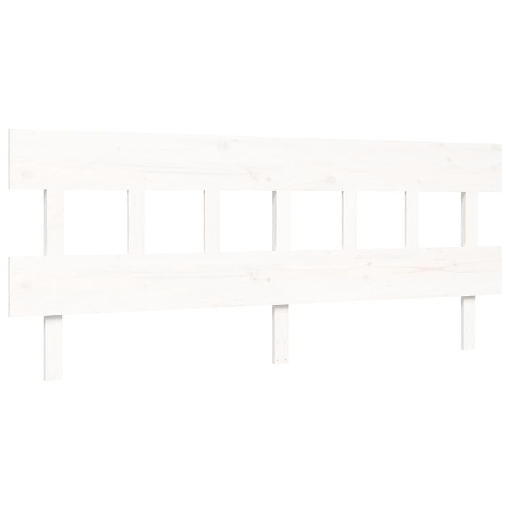 vidaXL Estructura de cama sin colchón madera maciza blanca 200x200 cm