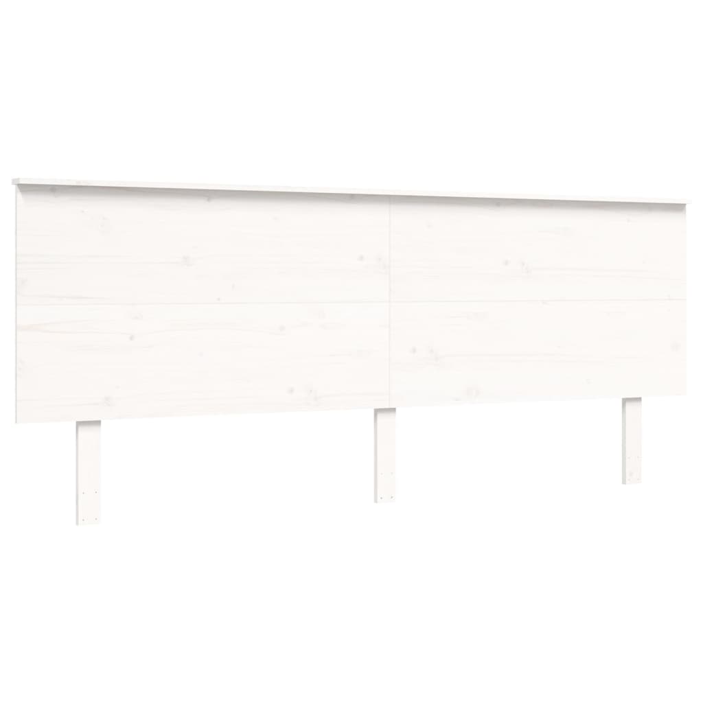 vidaXL Estructura de cama sin colchón madera maciza blanca 200x200 cm