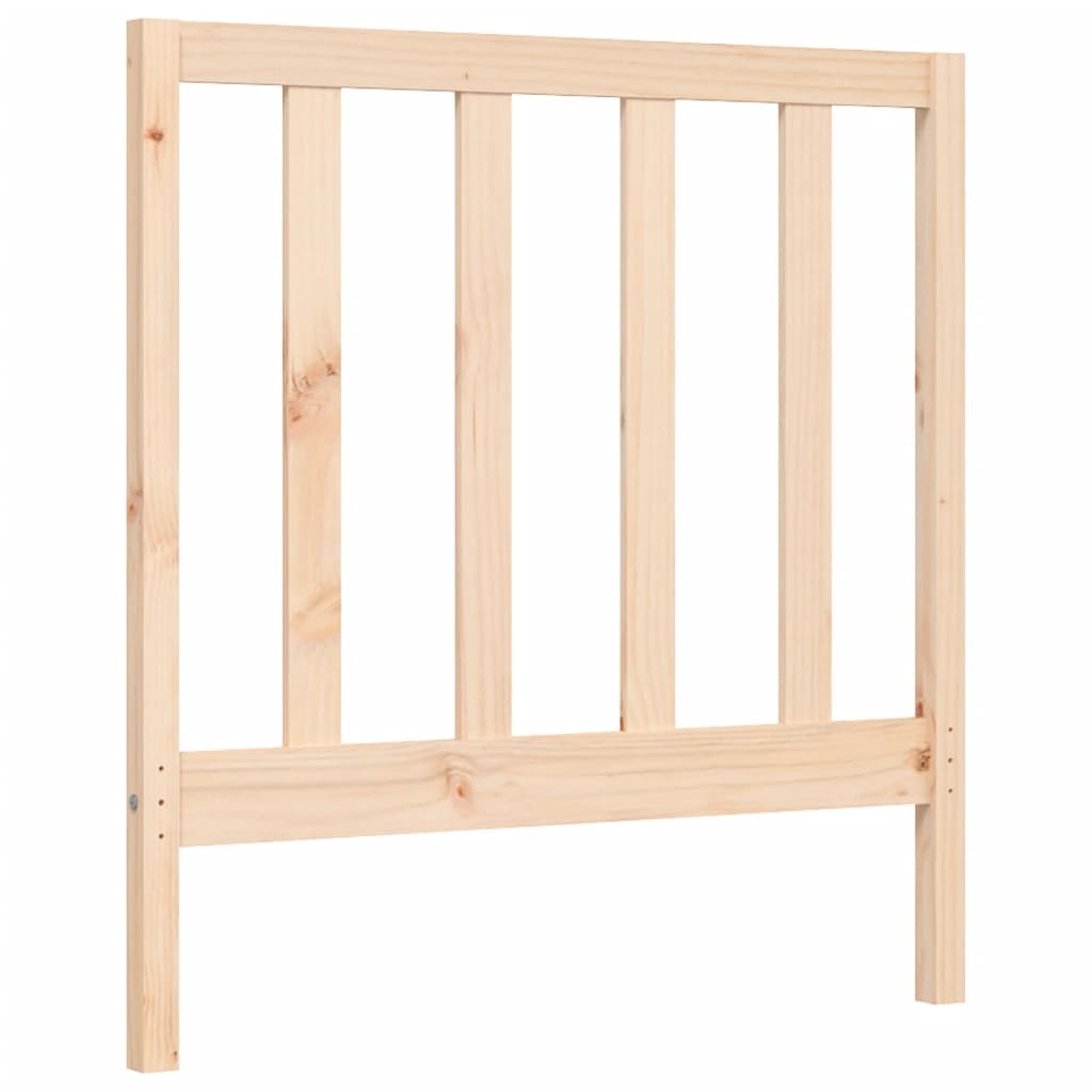 vidaXL Estructura de cama con cabecero madera maciza