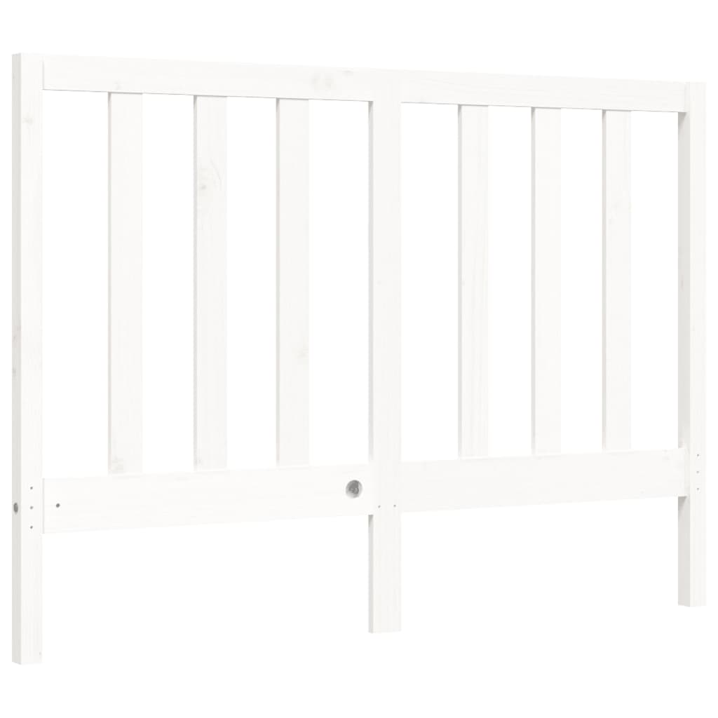 vidaXL Estructura de cama sin colchón madera de pino blanca 140x200 cm