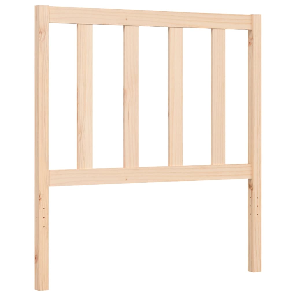 vidaXL Estructura de cama con cabecero madera maciza