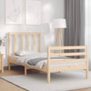 vidaXL Estructura de cama sin colchón madera maciza de pino 90x200 cm