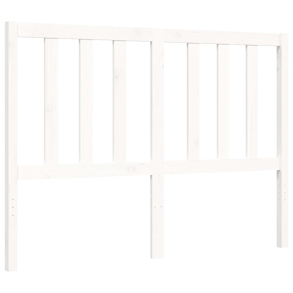 vidaXL Estructura de cama sin colchón madera de pino blanca 120x200 cm