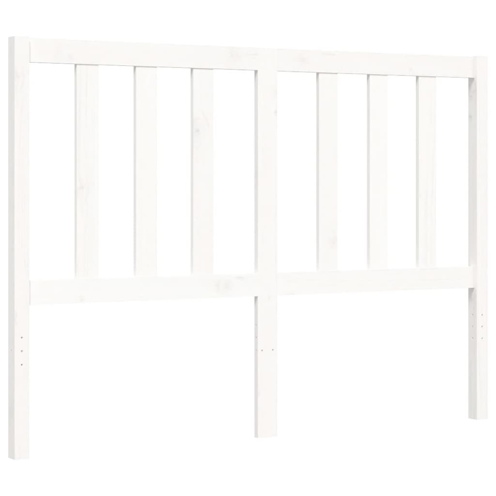 vidaXL Estructura de cama sin colchón madera de pino blanca 140x200 cm