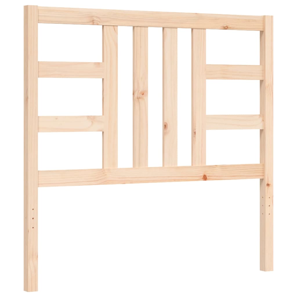 vidaXL Estructura de cama con cabecero madera maciza