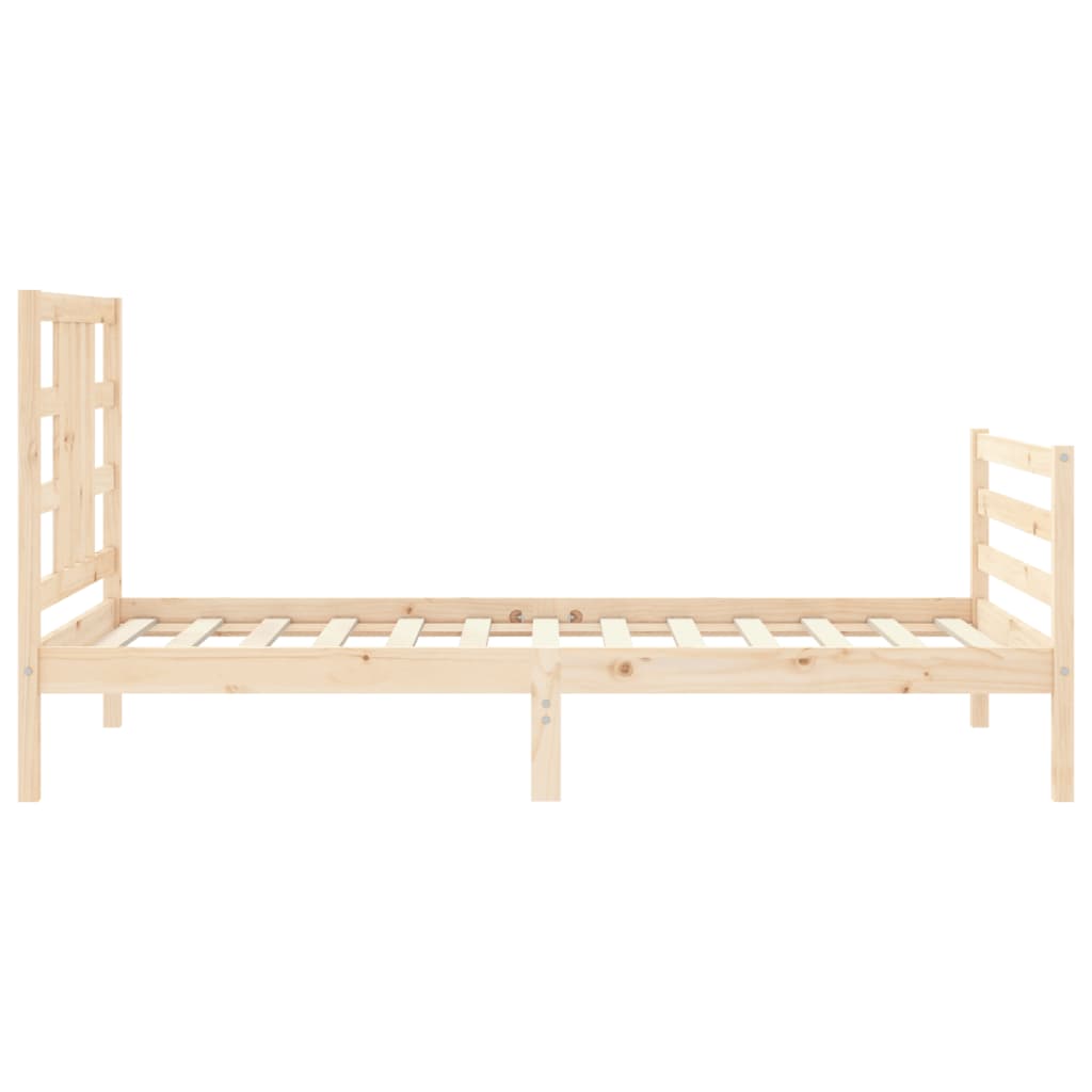 vidaXL Estructura de cama sin colchón madera maciza de pino 90x200 cm