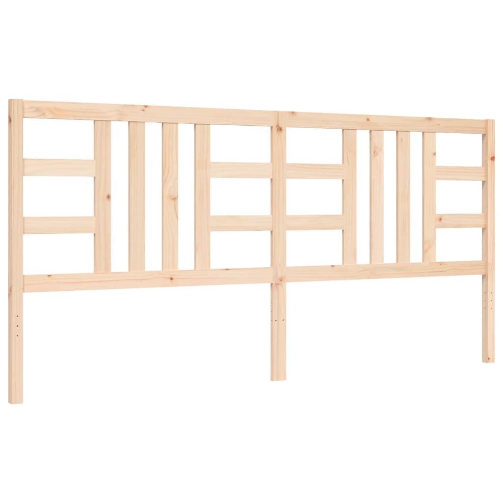 vidaXL Estructura de cama con cabecero madera maciza 200x200 cm