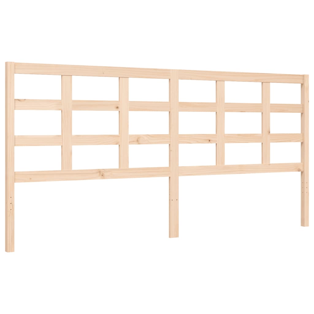 vidaXL Estructura de cama con cabecero madera maciza 200x200 cm