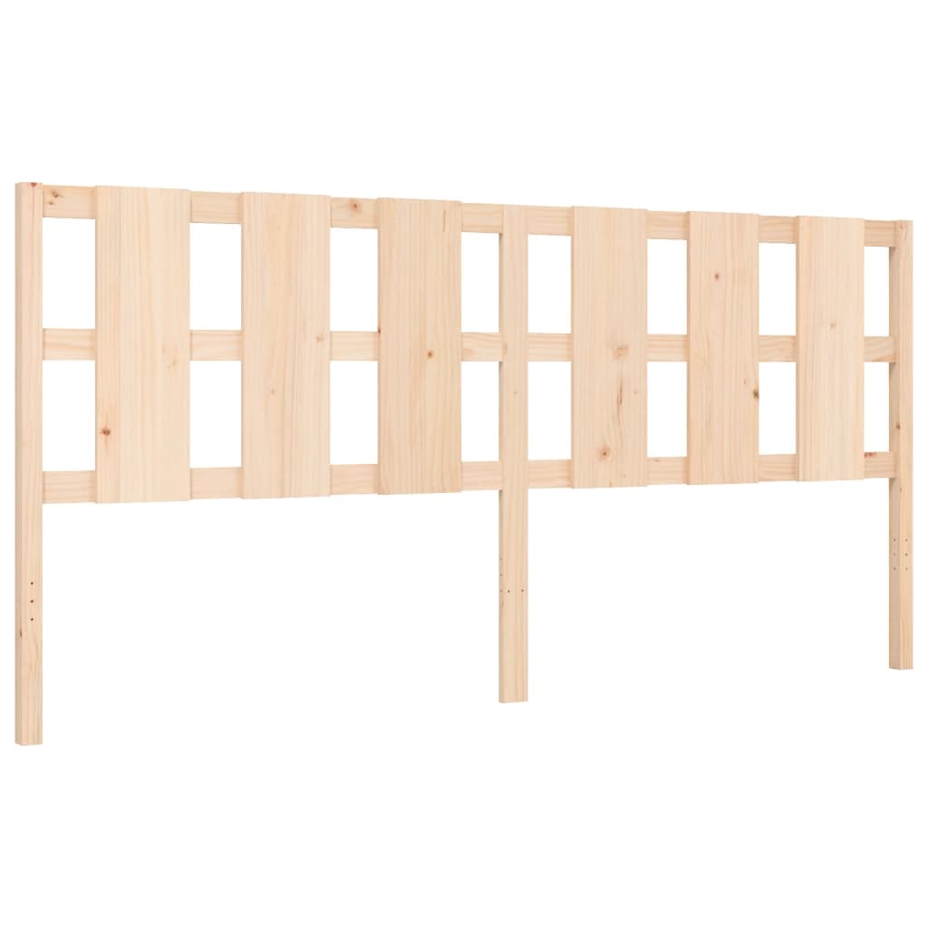 vidaXL Estructura de cama con cabecero madera maciza 200x200 cm