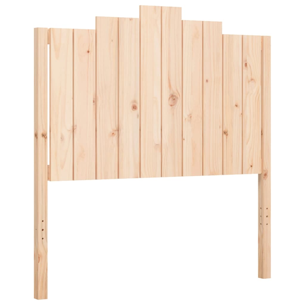 vidaXL Estructura de cama con cabecero madera maciza 100x200 cm