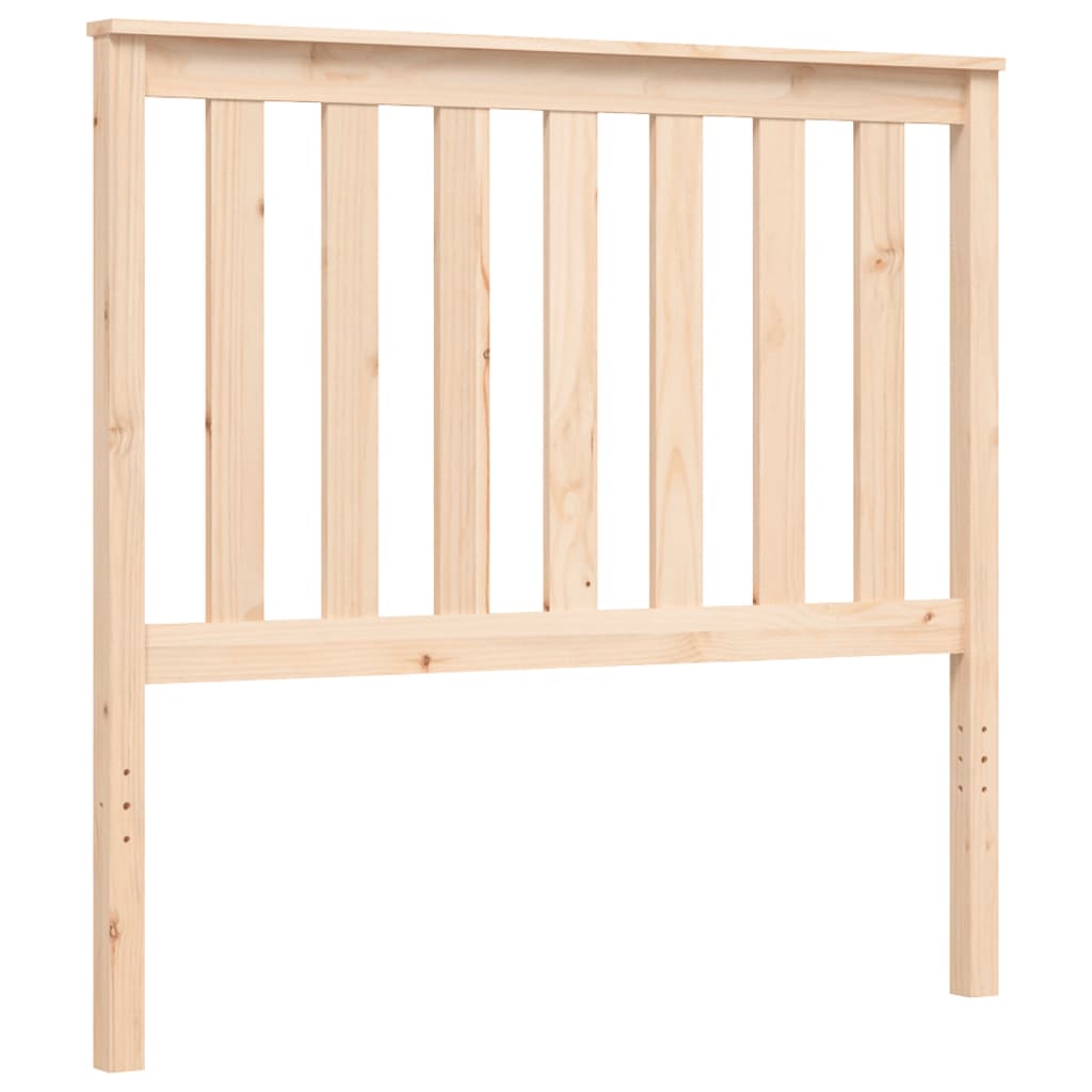 vidaXL Estructura de cama con cabecero madera maciza 100x200 cm