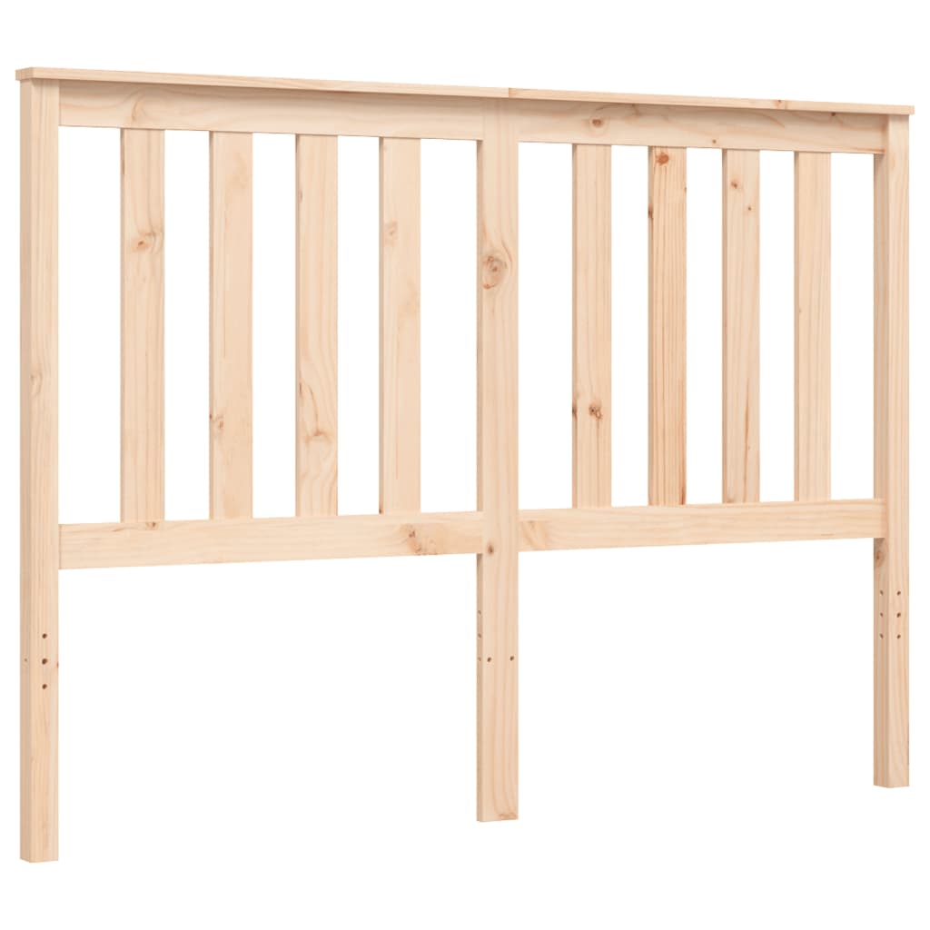 vidaXL Estructura de cama con cabecero madera maciza 120x200 cm