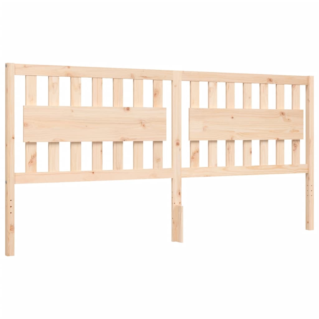 vidaXL Estructura de cama con cabecero madera maciza 200x200 cm