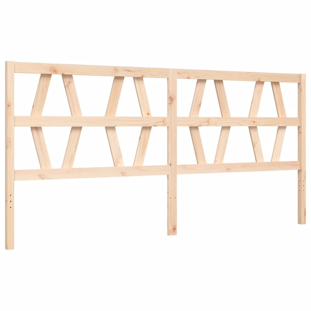 vidaXL Estructura de cama con cabecero madera maciza 200x200 cm