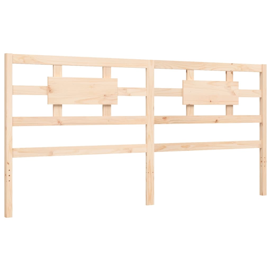 vidaXL Estructura de cama con cabecero madera maciza 200x200 cm