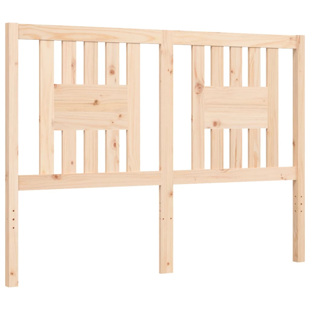 vidaXL Estructura de cama con cabecero madera maciza 120x200 cm