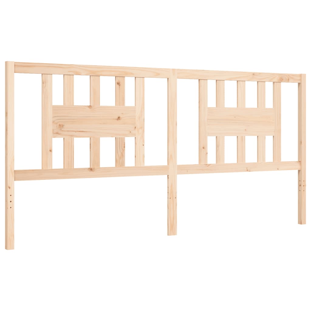 vidaXL Estructura de cama con cabecero madera maciza 200x200 cm