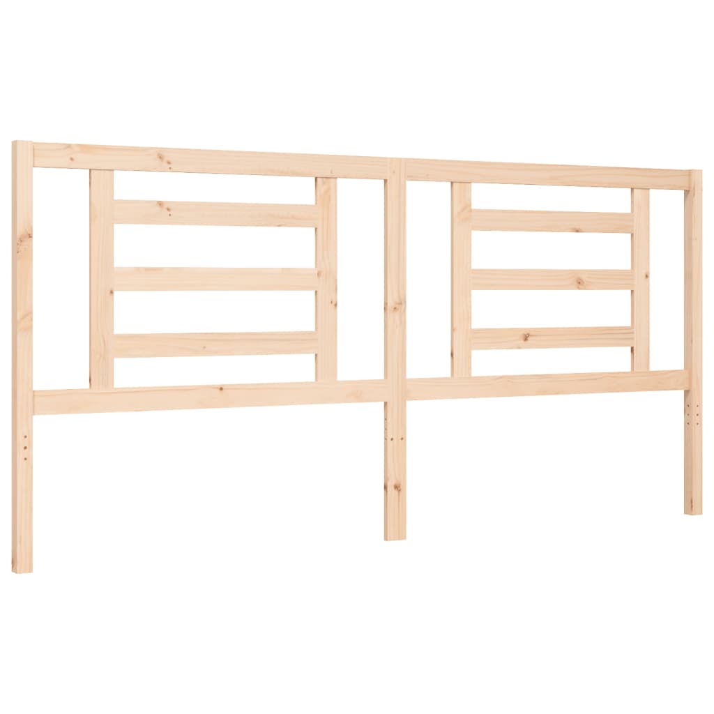 vidaXL Estructura de cama con cabecero madera maciza 200x200 cm