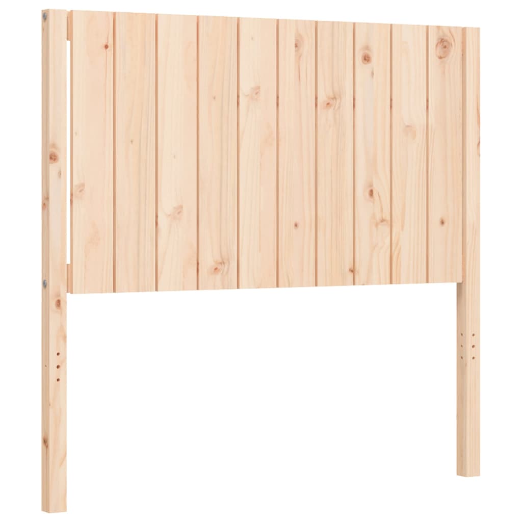 vidaXL Estructura de cama con cabecero madera maciza 100x200 cm