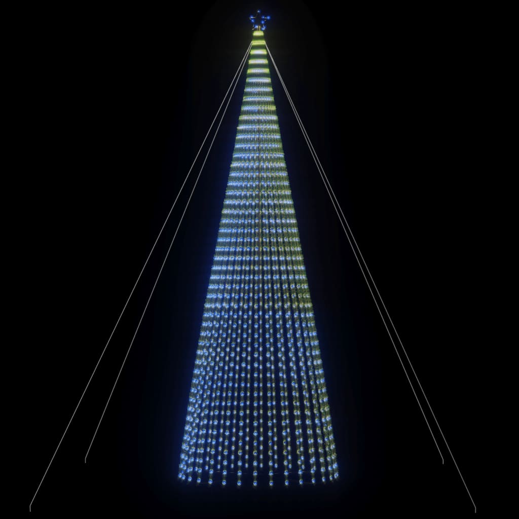 vidaXL Árbol de Navidad cono de luz 1544 LEDs azul 500 cm