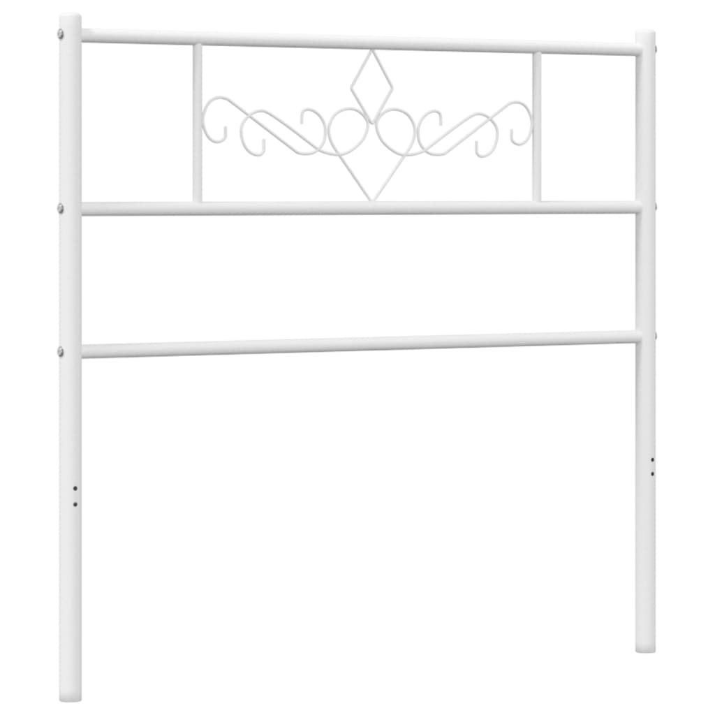 vidaXL Cabecero de metal blanco 90 cm