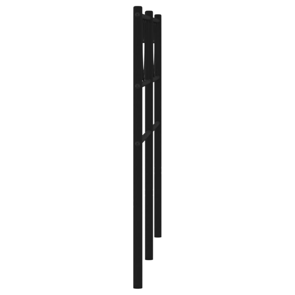 vidaXL Cabecero de metal negro 160 cm