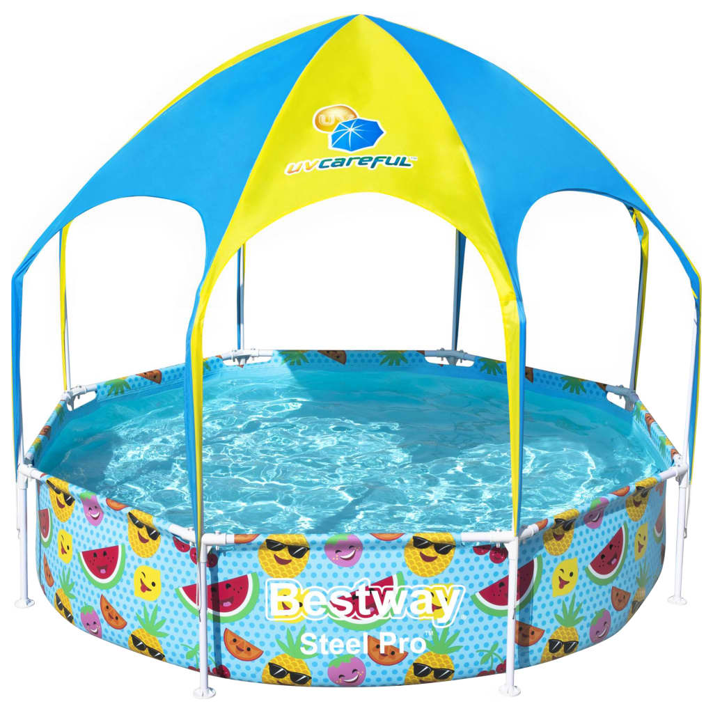 Bestway Piscina desmontable para niños Steel Pro UV Careful 244x51 cm