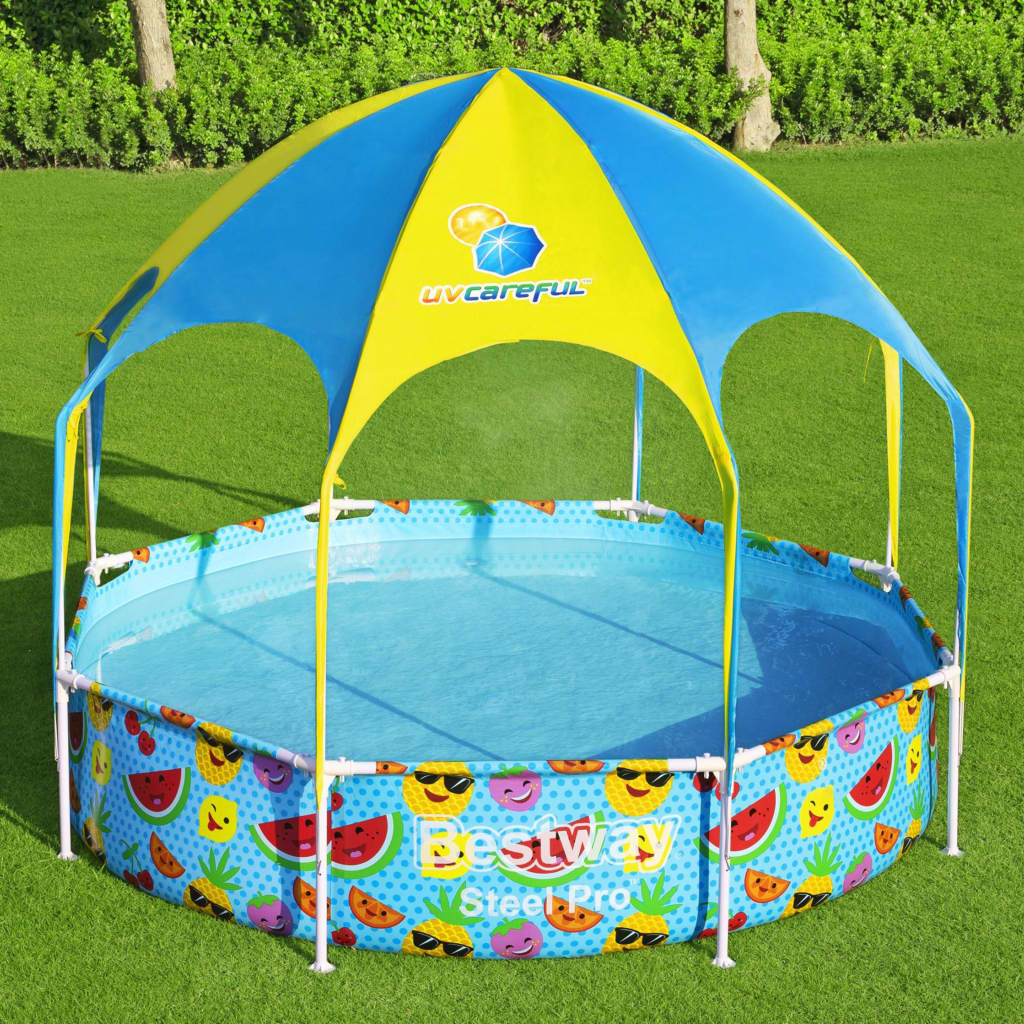 Bestway Piscina desmontable para niños Steel Pro UV Careful 244x51 cm