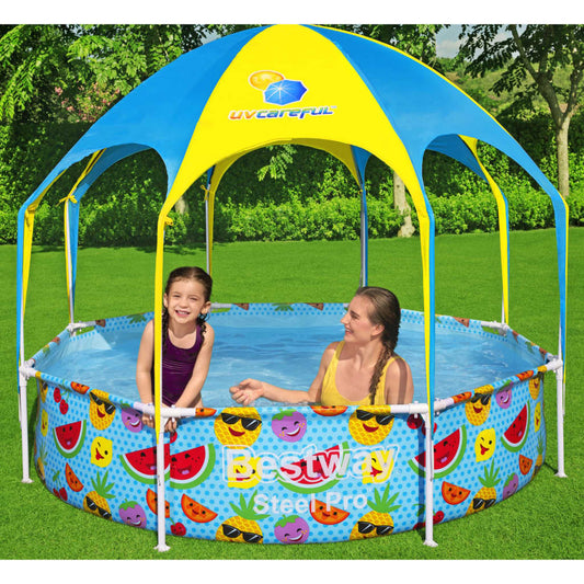 Bestway Piscina desmontable para niños Steel Pro UV Careful 244x51 cm