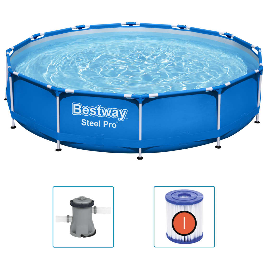 Bestway Piscina con estructura Steel Pro 366x76 cm