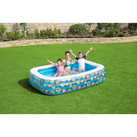 Bestway Piscina hinchable infantil azul 229x152x56 cm