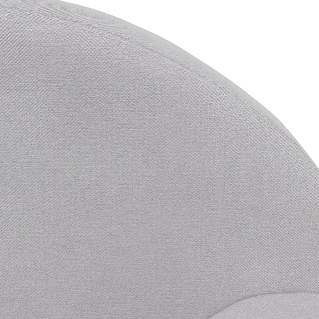 vidaXL Sofá cama infantil felpa suave gris claro